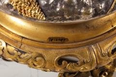 French Japonisme Ormolu and Silvered Bronze Cut Glass Vase LEscalier De Cristal - 751182