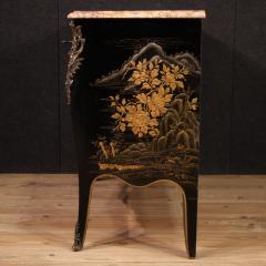 French Lacquered Chinoiserie Commode with Marble Top - 4194205