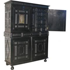 French Late 17th Century Louis XIV Ebonized Cabinet with Fitted Interior - 630596