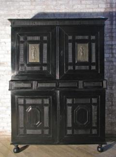 French Late 17th Century Louis XIV Ebonized Cabinet with Fitted Interior - 630600