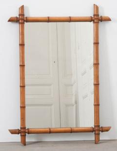 French Late 19th Century Faux Bamboo Mirror - 832995