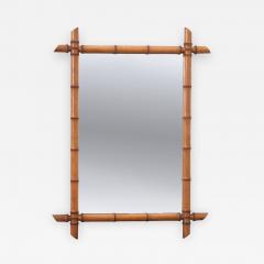 French Late 19th Century Faux Bamboo Mirror - 834492