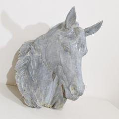 French Late 19th Century Zinc Horse Head Trade Sign - 4478446