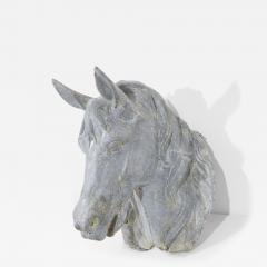 French Late 19th Century Zinc Horse Head Trade Sign - 4483886