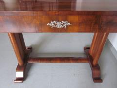 French Late Art Deco Modern Neoclassical Desk Console Vanity in Walnut - 1695603