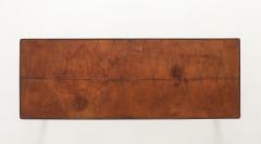 French Leather Metal Coffee Table France C 1950 s - 4662893