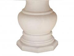 French Limestone Round Table with Baluster Base Custom Sizes Available - 4159473