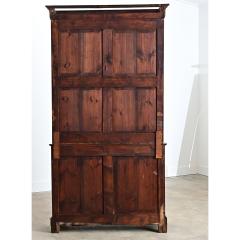 French Louis Philippe Mahogany Bibliotheque with Silk Interior - 4688357