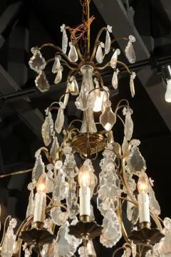 French Louis Philippe Period 10 Light Crystal Chandelier with Gilt Armature - 3422513