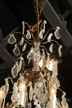 French Louis Philippe Period 10 Light Crystal Chandelier with Gilt Armature - 3422607