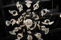 French Louis Philippe Period Nine Light Crystal and Iron Chandelier circa 1840 - 3424196