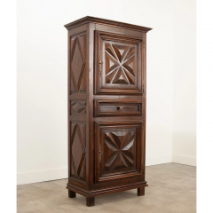 French Louis XIII Style Carved Oak Homme Debout - 2996029