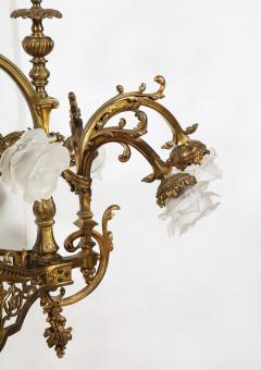French Louis XIV Style Gilt Bronze Chandelier - 2372482