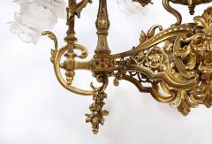 French Louis XIV Style Gilt Bronze Chandelier - 2372483