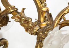French Louis XIV Style Gilt Bronze Chandelier - 2372484