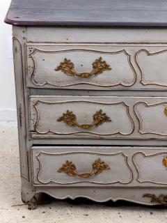 French Louis XIV Style Gray Painted Commode Late 19th Century - 3217200
