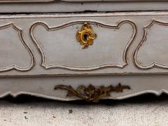 French Louis XIV Style Gray Painted Commode Late 19th Century - 3217201