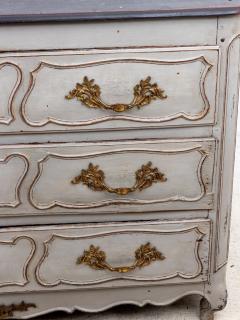 French Louis XIV Style Gray Painted Commode Late 19th Century - 3217202