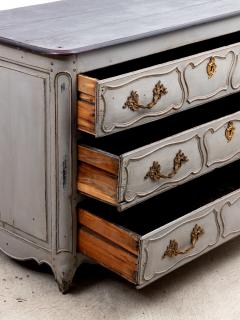 French Louis XIV Style Gray Painted Commode Late 19th Century - 3217205