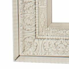 French Louis XIV Style White Painted Wooden Acanthus Wall Mirror Frame - 4657699