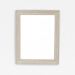 French Louis XIV Style White Painted Wooden Acanthus Wall Mirror Frame - 4708892