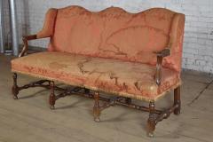 French Louis XIV Three Seat Walnut Sofa - 4348716
