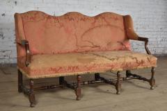 French Louis XIV Three Seat Walnut Sofa - 4348718