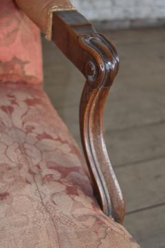 French Louis XIV Three Seat Walnut Sofa - 4348721