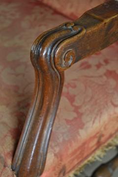 French Louis XIV Three Seat Walnut Sofa - 4348722