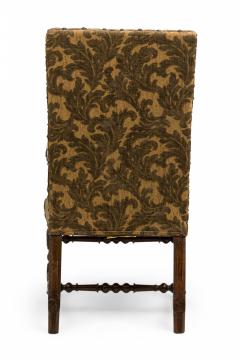 French Louis XIV Walnut Floral tapestry Upholstered Armchair - 4169831