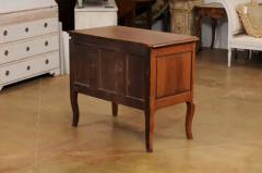 French Louis XV 1790s Walnut Commode Sauteuse with Two Drawers and Cabriole Legs - 3538432