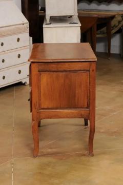 French Louis XV 1790s Walnut Commode Sauteuse with Two Drawers and Cabriole Legs - 3538444