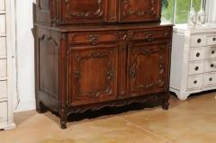 French Louis XV 18th Century Cherry Buffet Deux Corps from the Loire Valley - 3426995