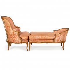 French Louis XV Beechwood Duchesse Brisee Chaise by P Remy ca 1765 - 4550797