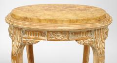 French Louis XV Bleached Oval End Table - 1437975