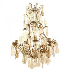 French Louis XV Bronze and Crystal Chandeliers - 1380005