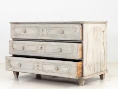 French Louis XV Commode Later Gray Paint 19th Century - 3195145