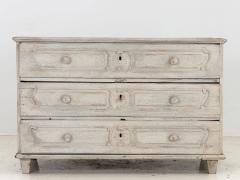 French Louis XV Commode Later Gray Paint 19th Century - 3195152