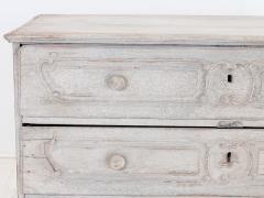 French Louis XV Commode Later Gray Paint 19th Century - 3195155