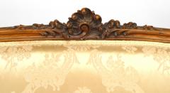 French Louis XV Cream Brocade Loveseat - 4169891