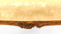 French Louis XV Cream Brocade Loveseat - 4169892