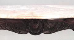 French Louis XV End Table with Marble Top - 4640091