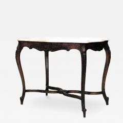 French Louis XV End Table with Marble Top - 4693704