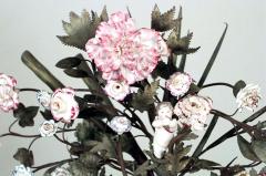 French Louis XV Floral Mantel Clock - 4198233