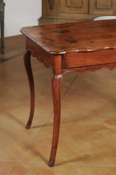 French Louis XV Late 18th Century Cherry Table with Drawer from the Rh ne Valley - 3426917