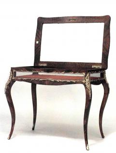 French Louis XV Mahogany Vitrine Table - 4630679