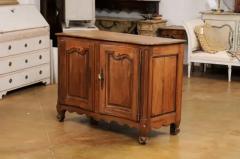 French Louis XV Period 1750s Walnut Buffet with Carved Doors and Apron - 3544493