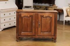 French Louis XV Period 1750s Walnut Buffet with Carved Doors and Apron - 3544497