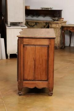 French Louis XV Period 1750s Walnut Buffet with Carved Doors and Apron - 3544500