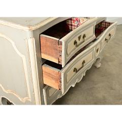 French Louis XV Period 18th Century Hand Carved Painted Commode - 4313564
